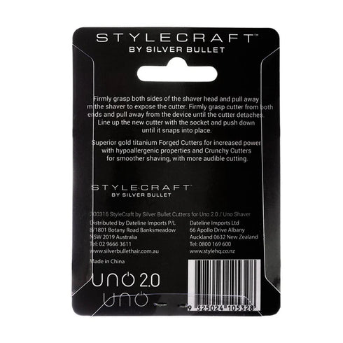 Replacement Set of 2 Cutters for Uno Shaver